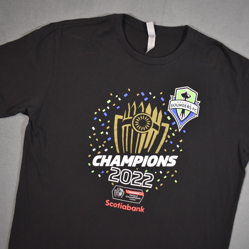 Seattle Sounders FC CONCACAF Champions League 2022 Tee Black X-Large